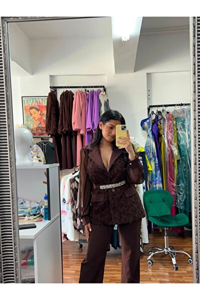 Sienna Fashion Costum elegant de damă Penelope maro