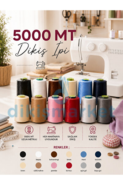 dm dikişmarket Dikiş makinaları için / 5000mt / 120no
