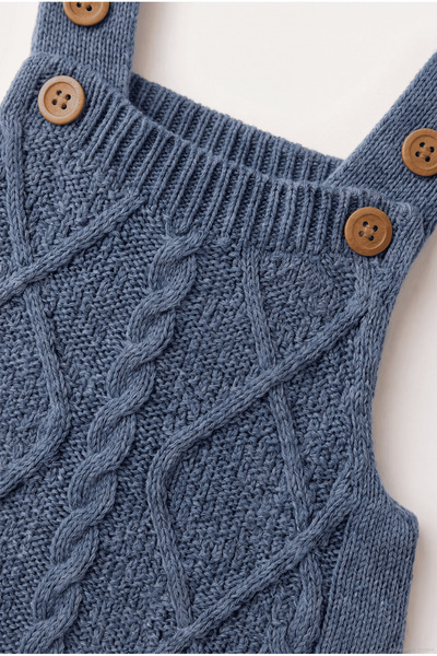 Babily Adjustable Strap Thessaloniki Knitted Hat Knitwear Jumpsuit Salopet Baby