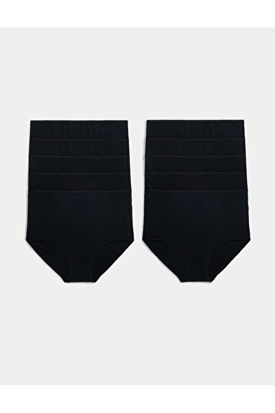 Marks & Spencer 10'lu Cotton Lycra® Full Brief Külot Seti