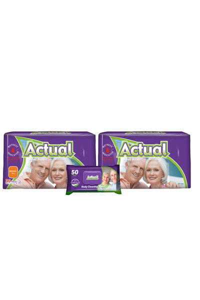 ACTUAL 2x Scutece pentru adulți M - 30 bucăți