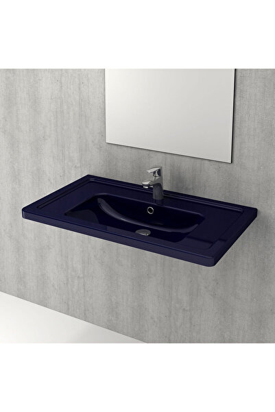 1008-010-0326 Tao Pro Etajerli Lavabo 85 Cm - Safir Mavi