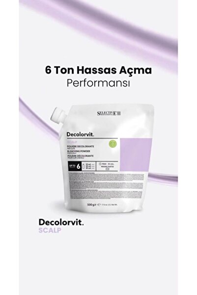 Selective Professional Selective Decolorvit Scalp Mor Toz Açıcı 500gr (YENİ A...