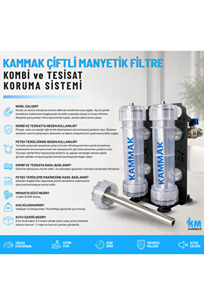 Kammak Çiftli Manyetik Filtre