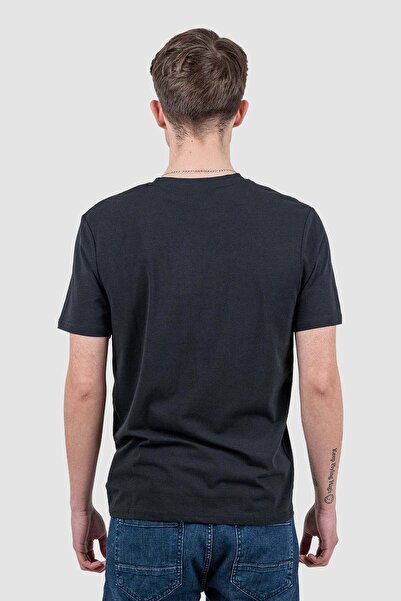 Bakers Men's Black Cotton Crew Neck T-Shirt