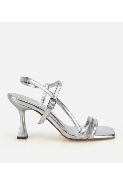 Hotiç Women's Lamé Striped Heels Sandals