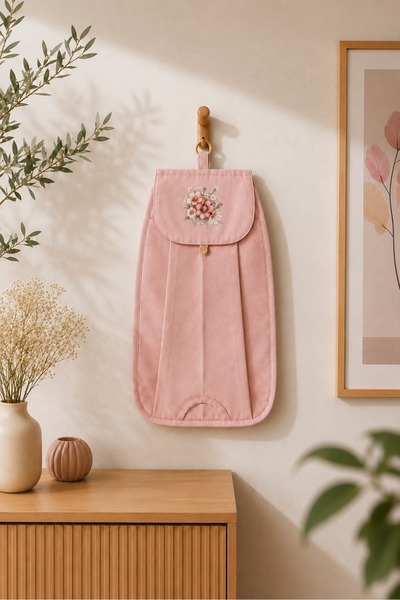 Özne Textile Pembe poşetlik