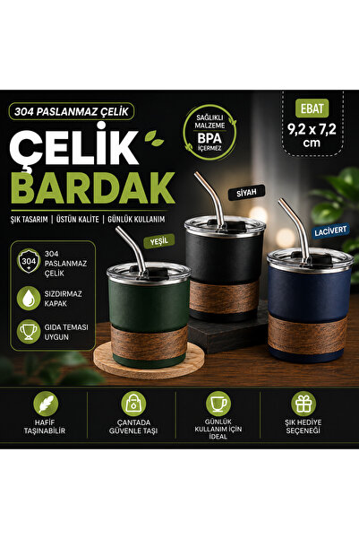 4ajans Çelik Bardak 240 Ml