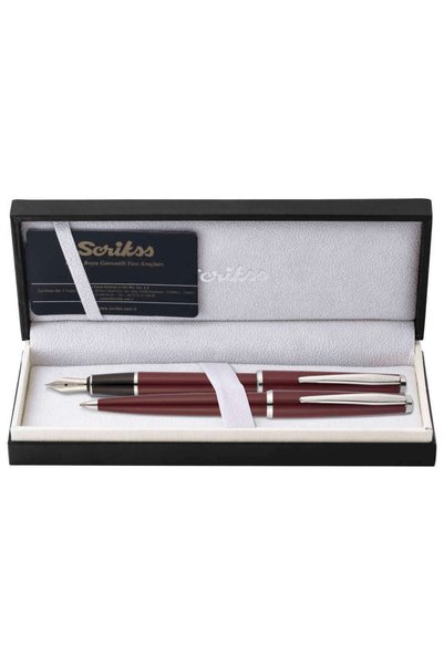 Scrikss 33 Kalem Seti Bordo