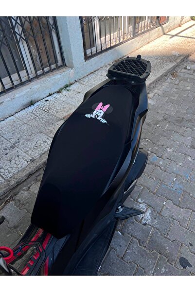 Utku Giyim SEVİMLİ KARAKTER PEMBE TOKALI BASKILI TÜM SCOOTERLARA UYUMLU MOTOS...