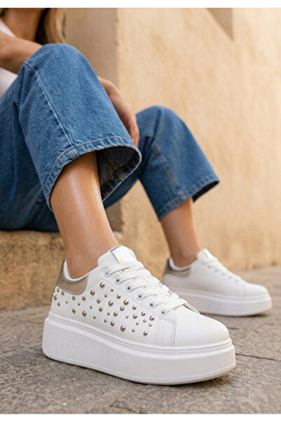 B T Shoes Lindalia V2 platform sneakers white