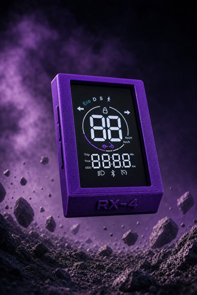 bisiklet dünyam Onvo RX4 Scooter Uyumlu Kılıf Mor Renkli