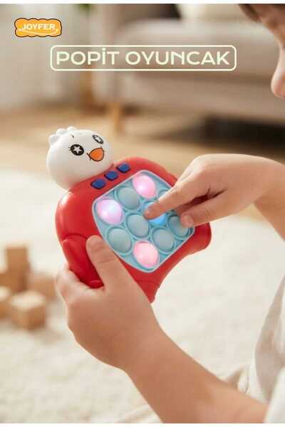 Joyfer Sesli Işıklı Popit Oyuncak Basma Konsolu 4 Modlu 999+ Level Zeka Ve Re...