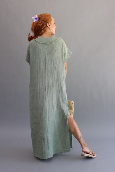 ASC SUN Muslin V-Neck Dress