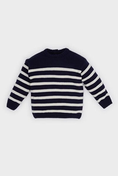 DeFacto Crew Neck Striped Knitwear Sweater Baby Boy A3858A524Au