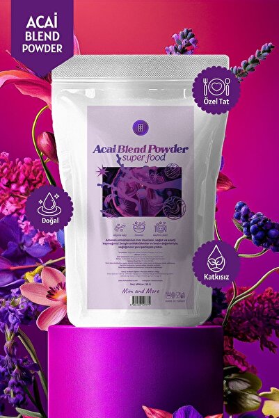 Mim and More Doğal Acai Tozu - Superfood Acai Blend Powder, 50 gr