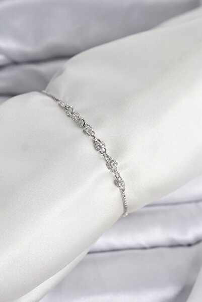 Inure Jewelry Silver Color Chain Model Zircon Stone Brass Elevator Women's Br...