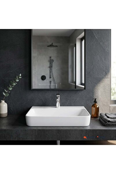 KALE Zero 2.0 60x45 Cm Dikdörtgen Tezgah Üzeri Lavabo