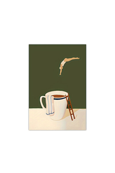 Choice 30x42cm MD04791 Retro Coffee Diving Poster Canvas Painting Good Mornin...