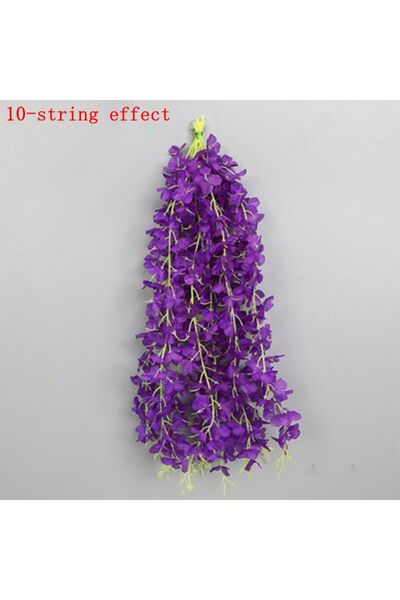 Choice 20Pcs Dark Purple 5/10/20Pcs Wisteria Artificial Flower Vine 60cm Hang...