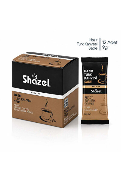 Shazel Hazır Türk Kahvesi 7g X 12 Adet - Sade