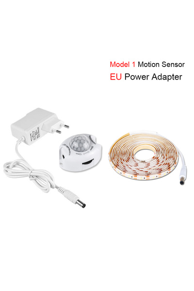Choice 2m Warm White EU Plug set 1-5m PIR Motion Sensor LED Strip Lights IP65...