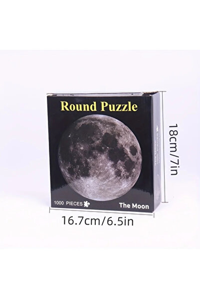 Choice1 moon 1000pcs Giant Space Moon Earth Puzzle Matte Surface Dustproof Ad...