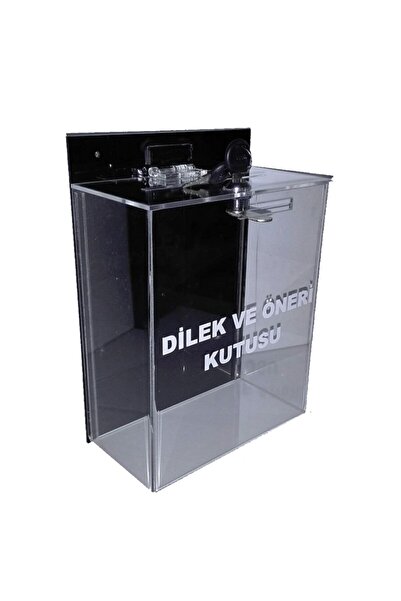 miraj Transparent Black Wish Suggestion Box