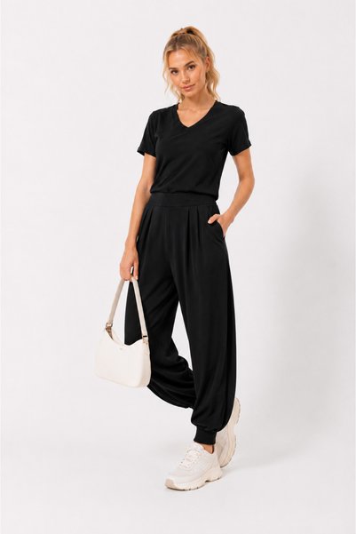 BeyzaBayram Women's Lycra Modal Shalwar Set, Comfortable Cut, Two-Piece Top and Bottom Set, Summer Loose Casual Combination