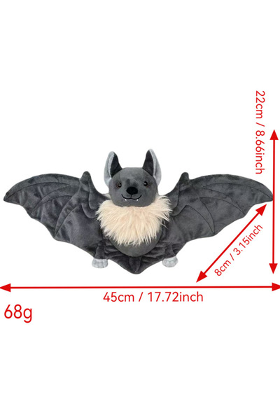Choice1 22CM 25cm Lovely Grey Bat Plush Stuffed Bat Doll Plush Throw Pillow F...