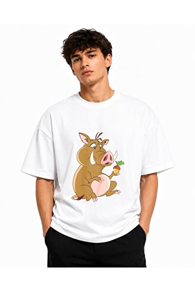 Inscriptie Tricou Unisex Bumbac Premium Casual " Porc mistret cu ghinda "