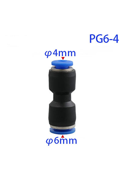 Choice7 5PCS PG6-4mm Pu Pneumatic Fittings Plastic Connector PG 4mm 6mm 8mm 1...