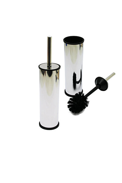 Go İthalat Micro-1 Eco Metal Toilet Brush Set with Flat Cover (5324)
