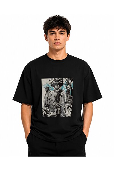 Inscriptie Tricou Unisex Bumbac Premium Casual " Art Pablo Escobar "