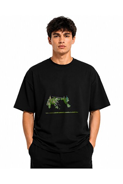 Inscriptie Ουνισέξ Βαμβακερό T-shirt Υψηλής Ποιότητας  "Πράσινος Χάρτης Κόσμου "