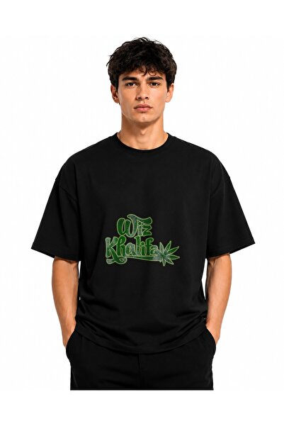 Inscriptie Ουνισέξ Βαμβακερό T-Shirt Υψηλής Ποιότητας  "Wiz Khalifa "