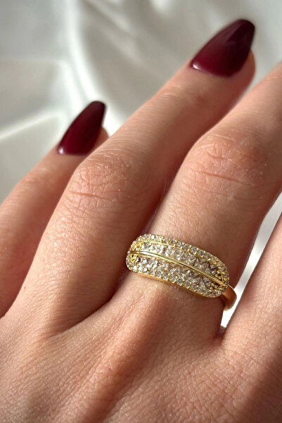 Leo'Stone خاتم نسائي فاخر من الفولاذ بتصميم بيضاوي مرصع بحجر الزركون قابل للت...