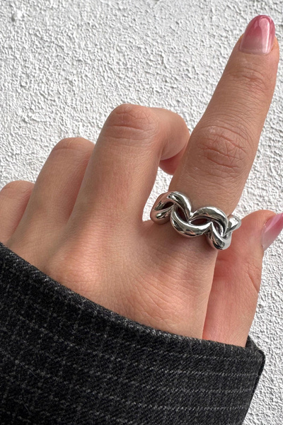 Leo'Stone New Season Infinity Knot Design Adjustable Women's Ring