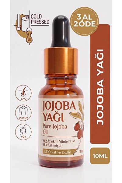 aktarloji Jojoba Yağı 10 ml / Soğuk Sıkım / %100 Saf Ve Doğal / Jojoba Oil