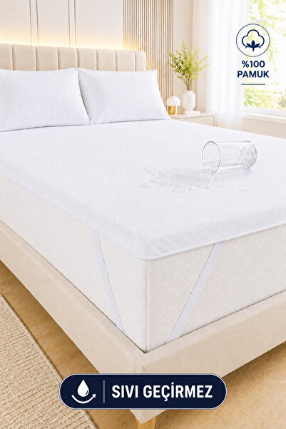 Formeya Premium 100% Cotton Water-Resistant Corner Elastic Mattress Pad Singl...