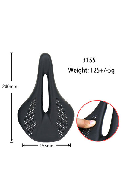 Choice 155mm-3155 ELITA ONE Super Light Carbon Saddle 240x143/155mm 96g MTB R...