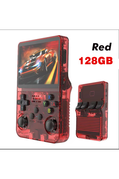 Choice11 جهاز ألعاب محمول جديد طراز red-128G R36S بشاشة 3.5 بوصة ونظام لينكس ...