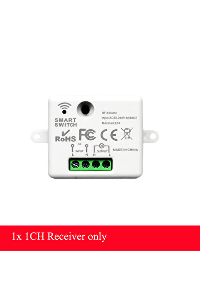 Choice 1 pcs receiver Only CENFAYA 433HMz Wireless Round Button Remote 110V 2...