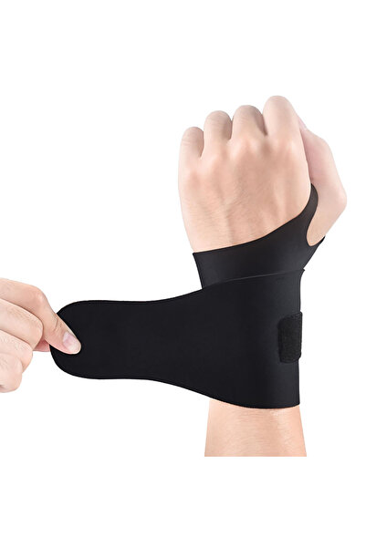 Choice1 Black (1Pcs) Adjustable Ultra Thin Wrist Strap Sprains Pain Relief Br...