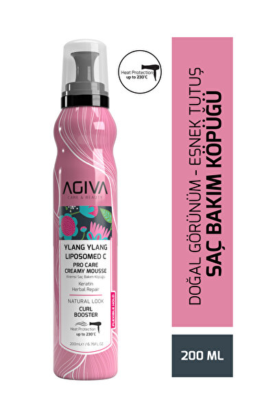 agıva Ylang Ylang Liposom C Saç Bakım Köpüğü 200 ml - Onarıcı & Bitkisel Bakım