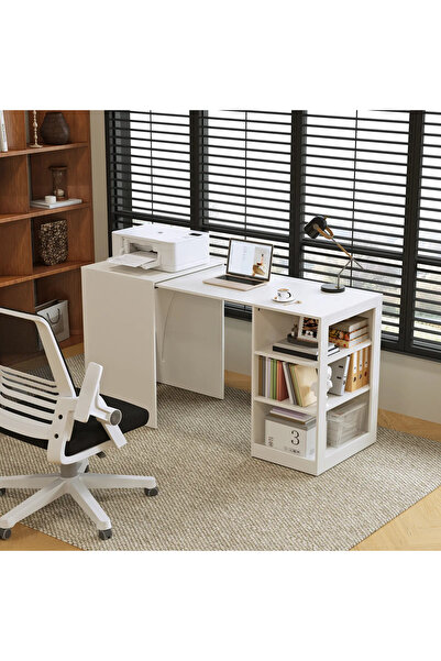 Arabest طاولة عمل متعددة الأغراض للمطبخ 149×60×85.4 سم 31.37 كجم باللون الأبي...