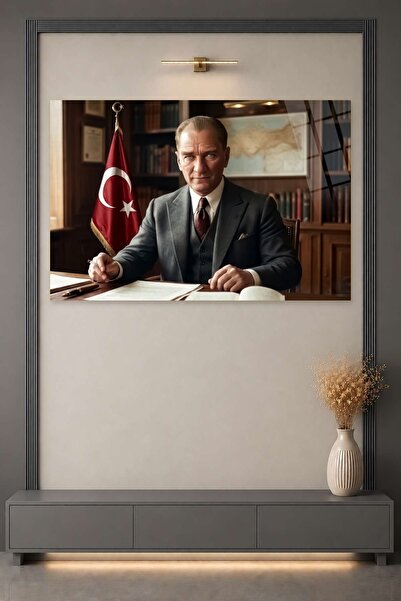 HMDS CONCEPT Mustafa Kemal Atatürk Pictură pe sticlă 479