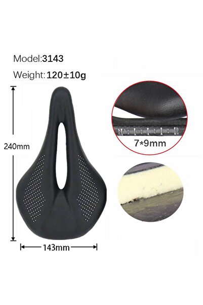 Choice 240x143mm-3143 ELITA ONE Bicycle Saddle Carbon Super Light 96g MTB/Roa...