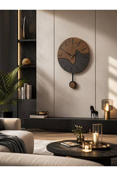 VOLANTE Sevilla-711 Modern Dekoratif Ahşap Mdf Duvar Saati, Tarz ve Şık Salon...