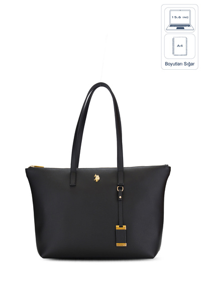 U.S. Polo Assn. حقيبة كتف نسائية سوداء Us26192